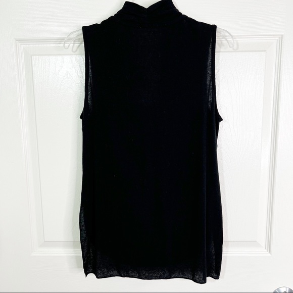 Hello Nite! Revolve Sleeveless Draped Plush Pajama Top in Black Size S - Picture 5 of 7